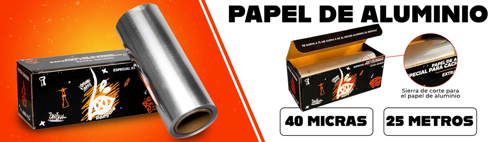 Rollo de aluminio Bengala Spain 25 m