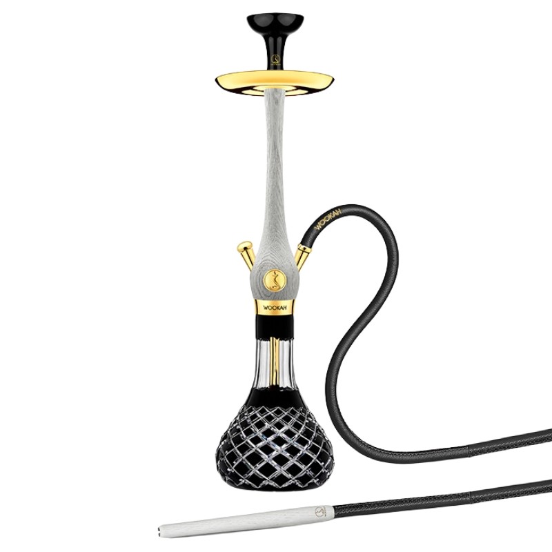 Cachimba Wookah Nox White 24K Check Black Mastercut