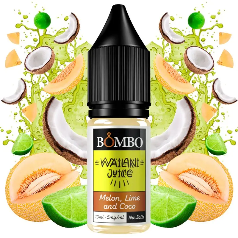 [230593-1] Sales de Nicotina Bombo Wailani (10mg, Melon Lime and coco)