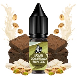 Brownie chocolate blanco con pistacho
