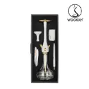 Cachimba Wookah Gold Plated White Set 24k