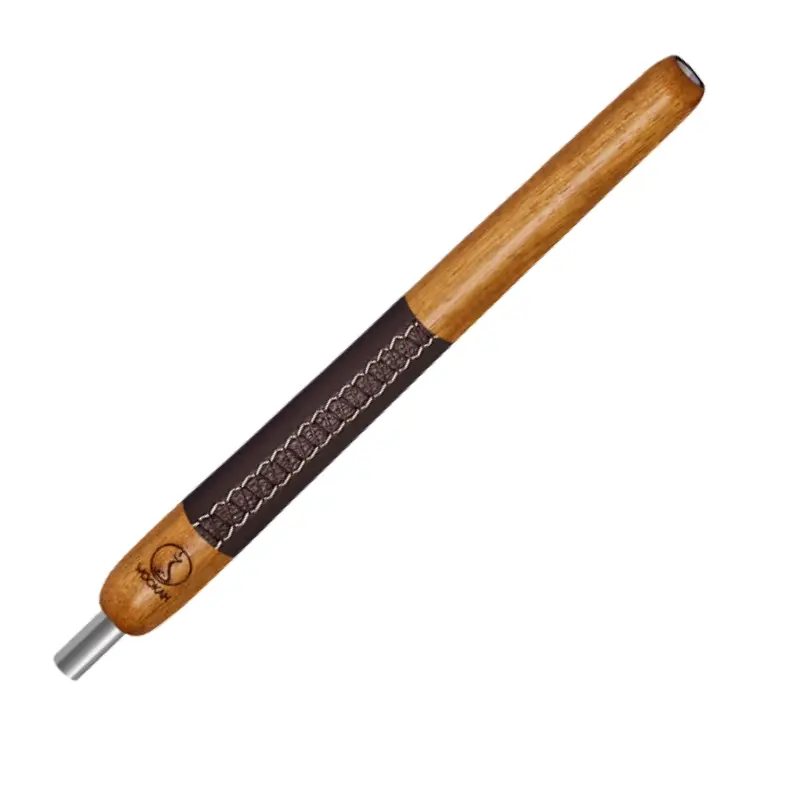 [252488] Boquilla Wookah Iroko Brown Leather