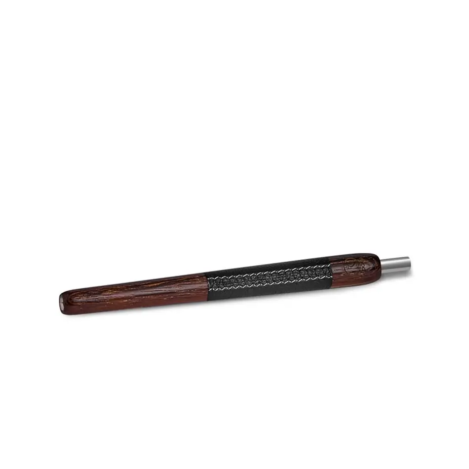 [252551] Boquilla Wookah Wenge Leather Black