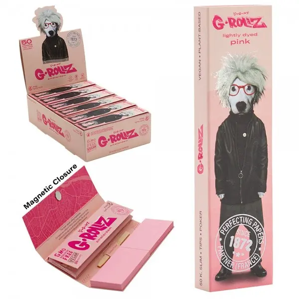 Pack Papel de Liar + Cartón para Boquillas G-Rollz Pets Soup Pink