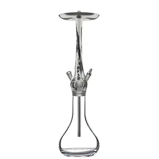 [181399] Cachimba Wookah White - Black Smooth
