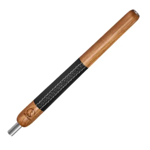 [252485] Boquilla Wookah OAK Black Leather