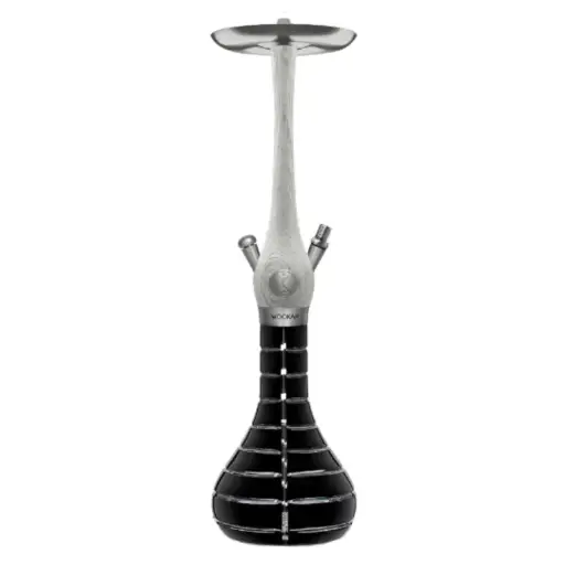 [252565] Cachimba Wookah White Nox Striped Black