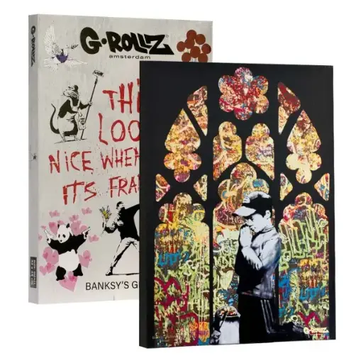 [252747] Cuadro G-Rollz Bankys Church Of Graffiti (48x67.5x2.5)