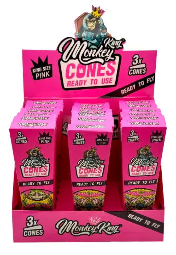 [252827] Pack 3 Conos Monkey King Rosa