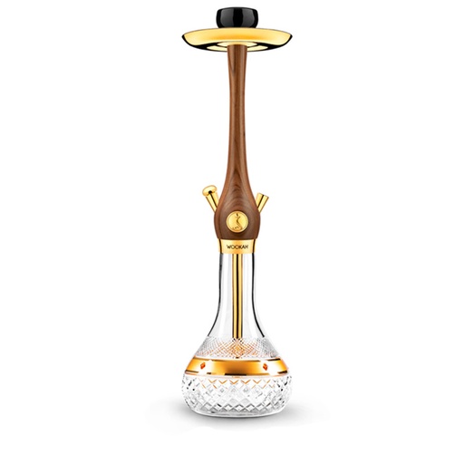 [210986] Cachimba Wookah 24K Walnut Amber Gold